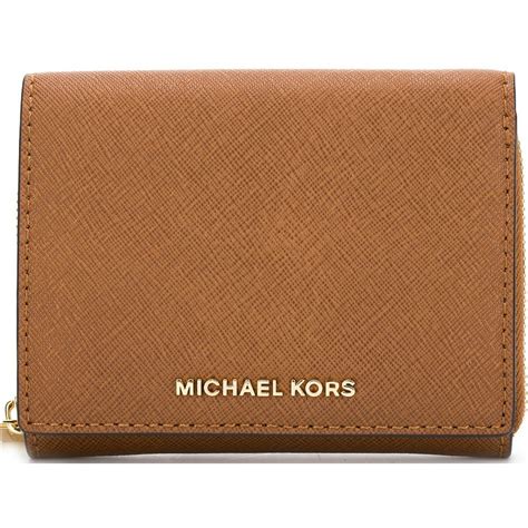 small brown michael kors wallet.